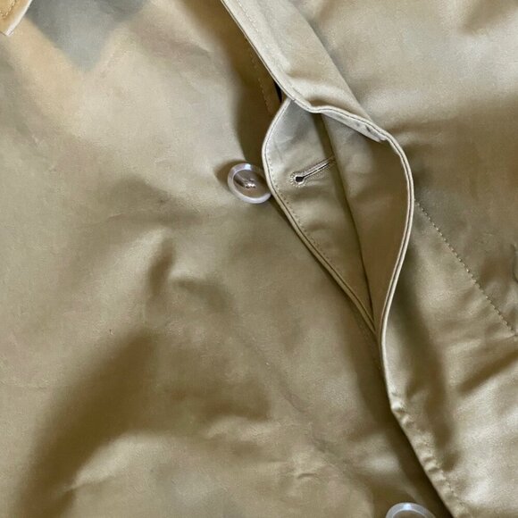 J Crew Ludlow Trench Coat Mens 42 Long Khaki Water-Resistant Lined Coat BS470 - Picture 8 of 16